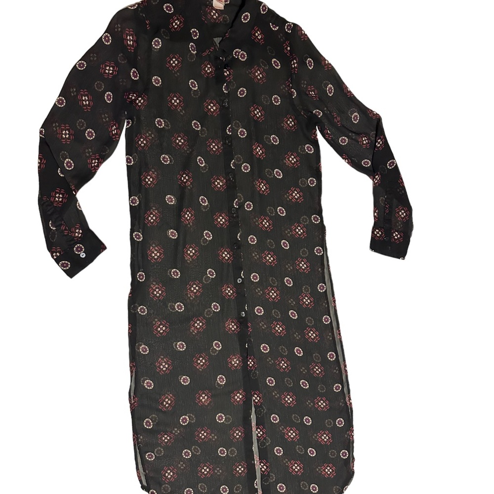 Long Button Up Tunic - Picture 3 of 3